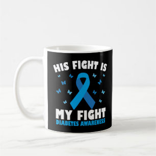 Caneca De Café Sua Luta Contra A Minha Consciência Da Diabetes