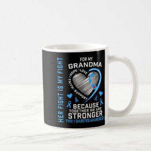 Caneca De Café Sua Luta É A Minha Luta Contra A Vovó Tipo 1.