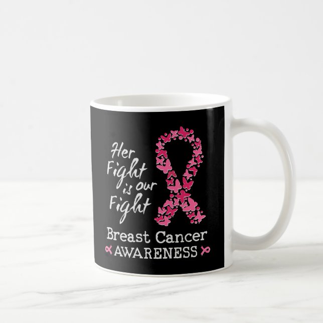 Caneca De Café Sua luta é nossa luta Sensibilização do Cancer da  (Direita)