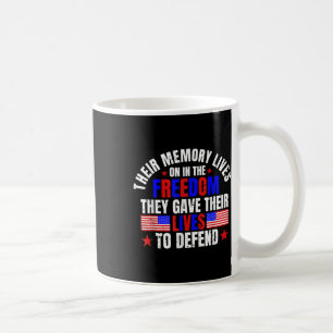 Caneca De Café Sua Memória Vive No Dia Do Memorial Da Liberdade
