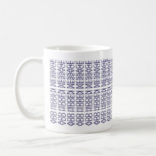 Caneca De Café Sua Mensagem Oculta Personalizada 149NW Novidade