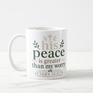 Caneca De Café Sua Paz É Maior Que Minha Preocupação Citação da E