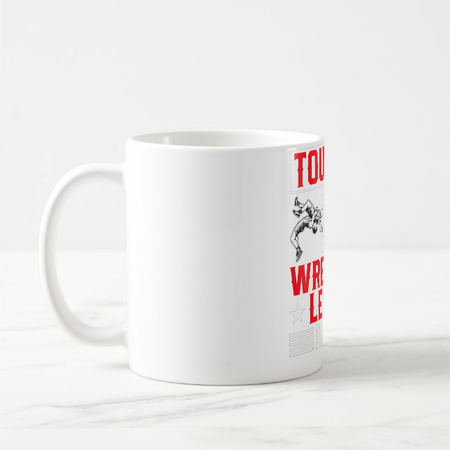 Caneca De Café Sua Primeira Sessão De Luta É O Free Funny Wrestli (Esquerda)