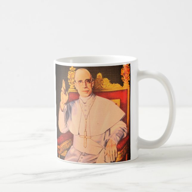 Caneca De Café Sua Santidade o Papa Pius XII - Igreja Católica (Direita)