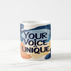 Caneca De Café Sua Voz É Única