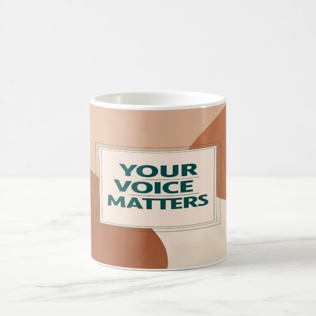 Caneca De Café Sua Voz Importa opção 3 (Centro)