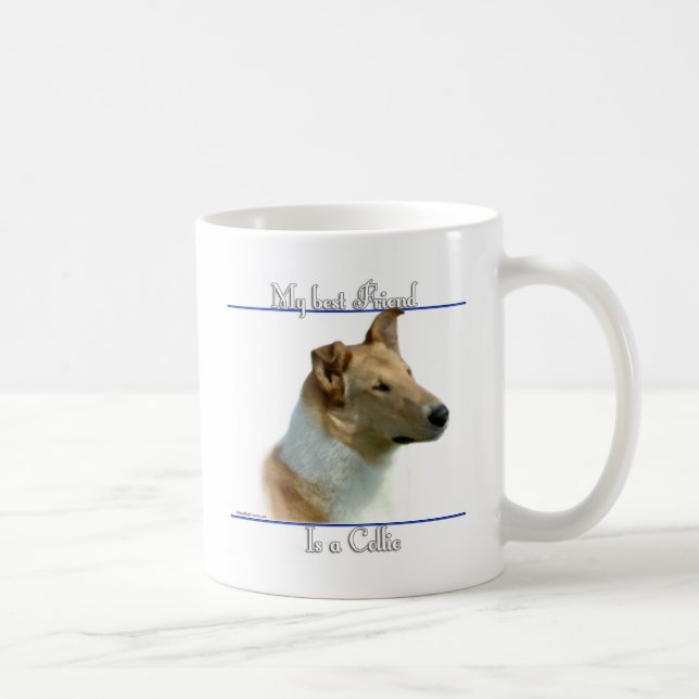Caneca De Café Suave Collie Melhor Amigo 2 (Direita)