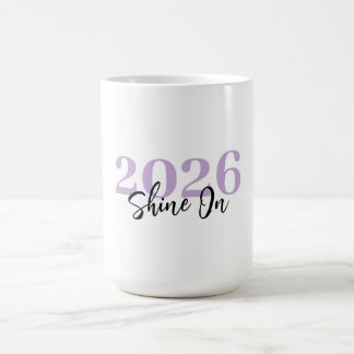 Caneca De Café Suave Lavanda “Brilhe Forte” Novos Começos –