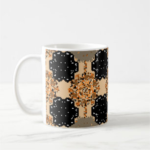 Caneca De Café Suave plano de fundo sem costura. Bonito colheita