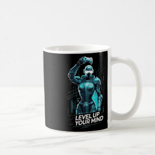 Caneca De Café Suba de Nível Seu Mental Ai Gamer
