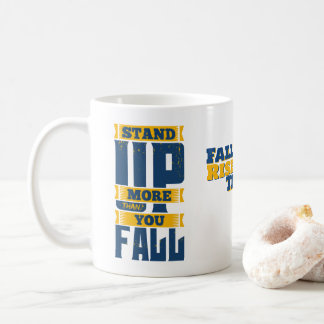 Caneca De Café Suba Mais do Que Cai Motivacional