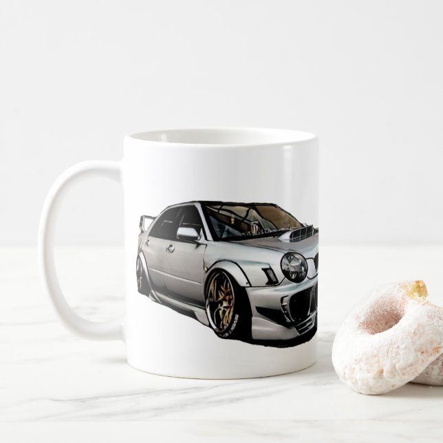 Caneca De Café Subaru Impreza WRX Sti (Com Donut)