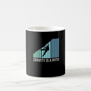 Caneca De Café Subindo - A gravidade é um mito