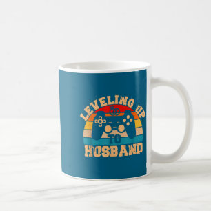 Caneca De Café Subindo de Nível Marido Recém-Casado Noivo Arte