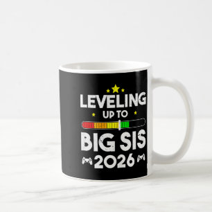 Caneca De Café Subindo de Nível Para Irmã Mais Velha Est 2026 Nov