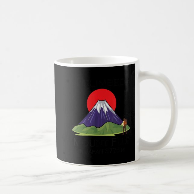Caneca De Café Subindo o Monte Fuji (Direita)