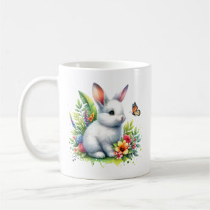 Caneca De Café Sublimação do Coelho Animal da Fazenda Bebê Clipar