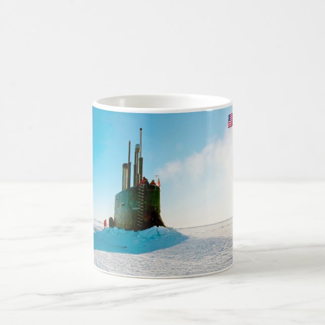 Caneca De Café SUBMARINO DE ATAQUE RÁPIDO DOS EUA - SSN-22 Mug (Centro)