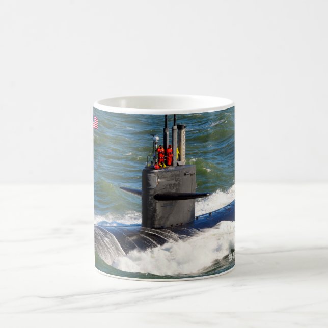 Caneca De Café SUBMARINO DE ATAQUE RÁPIDO DOS EUA - SSN-750 Mug (Centro)