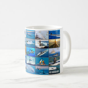 Caneca De Café SUBMARINOS EUA "Montage"