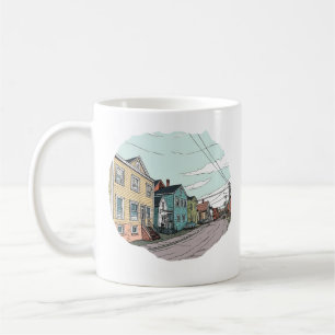 CANECA DE CAFÉ SUBURBANO VIZINHANÇA GEORGE STREET NEWFOUNDLAND