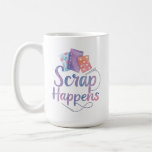 Caneca De Café Sucata Acontece Quilting Costura Engraçado Pun Cos