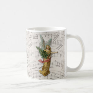 Caneca De Café Sucata de papel voada do Victorian da árvore do
