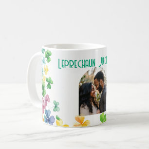 Caneca De Café Suco de Leprechaun por dentro com foto personaliza