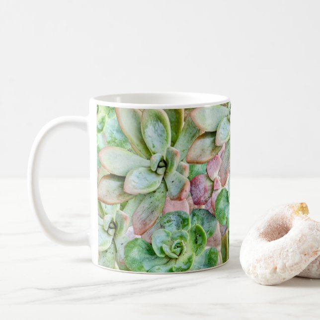 Caneca De Café Suculenta    (Com Donut)