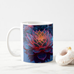 Caneca De Café Suculente de Brilho Roxo