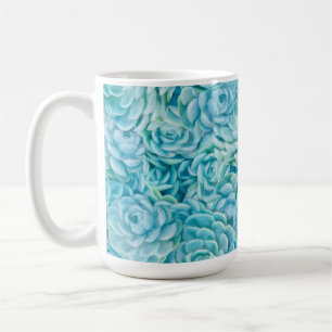 Caneca De Café Sucultivos azuis