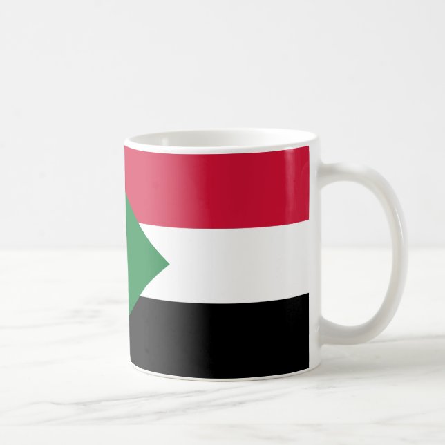 Caneca De Café Sudan Flag Cerâmica Coffee Mug (Direita)