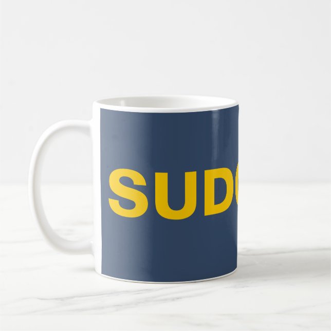 Caneca De Café Sudo Cara (Esquerda)