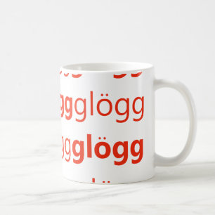 Caneca De Café Sueco engraçado de Glogg Glogg Glogg