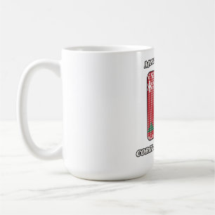 Caneca De Café Suéter de Natal Alegre e Fofinho de Corgi