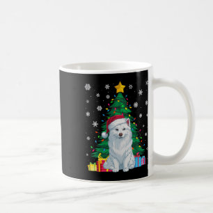 Caneca De Café Suéter Feio Árvore Xmas Luzes Cão Eskimo Americano