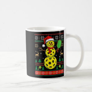 Caneca De Café Suéter Feio de Natal com Chapéu de Papai Noel e Bo