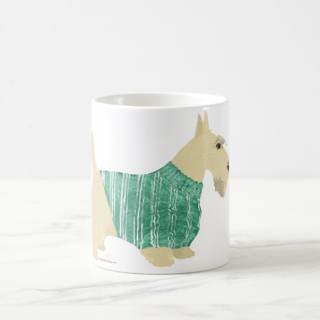 Caneca De Café Suéter Wheaten Scottish Terrier (Centro)