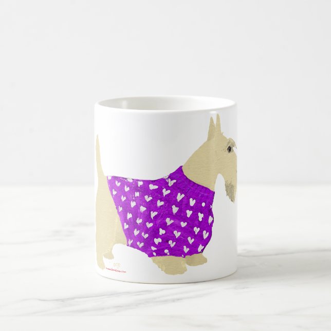 Caneca De Café Suéter Wheaten Scottish Terrier (Centro)