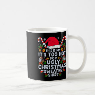 Caneca De Café Suéteres de Natal Feios Muito Quentes, Natal Diver