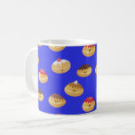 Caneca De Café Sufganiyot Bonito Padrão<br><div class="desc">Hannukah doghnut!</div>