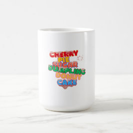 Caneca De Café sugar dumpling cherry pie donut cake
