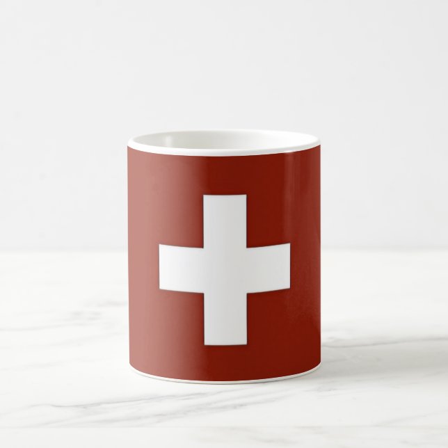 Caneca De Café Suiça - Bandeira Suíça - (Centro)