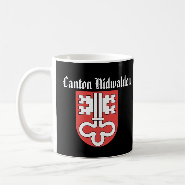 Caneca De Café Suiça: Canton Nidwalden Coffee Mug (Esquerda)