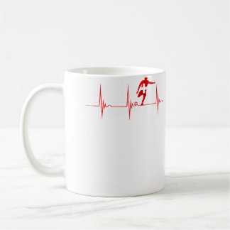 Caneca De Café Suíça Futebol Bandeira Suíça Batimento Cardíaco Ek