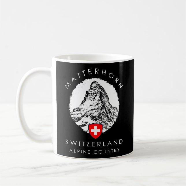 Caneca De Café Suiça Matterhorn Xo4U Original (Esquerda)