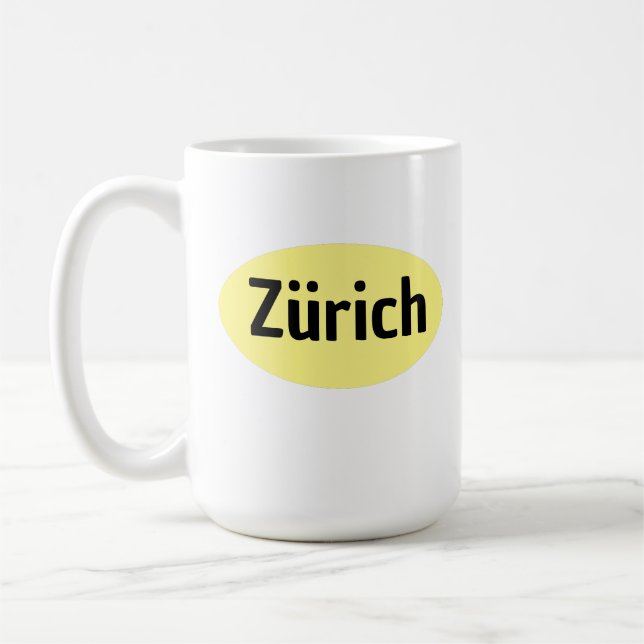 Caneca De Café Suiça Zürich Mug (Esquerda)
