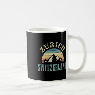 Caneca De Café Suiças Alps Esquiando Montanhas Suíças Presente no