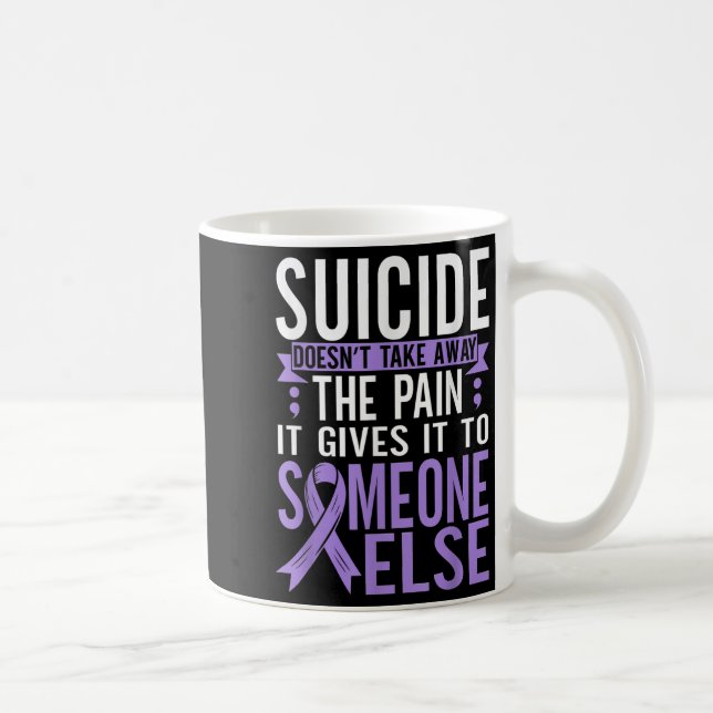 Caneca De Café Suicide Awareness Suicide Prevention Suprt Survivo (Direita)