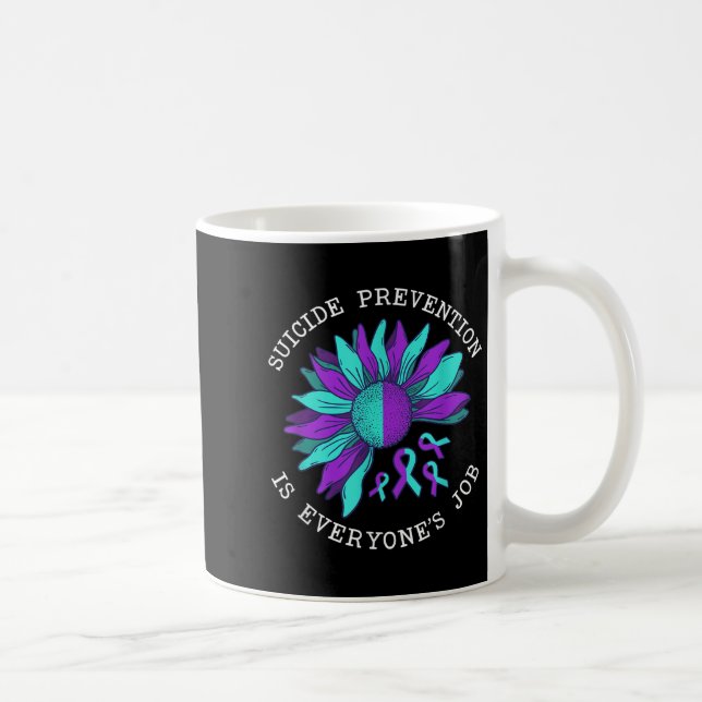 Caneca De Café Suicide Awareness Suicide Prevention Suprt Survivo (Direita)